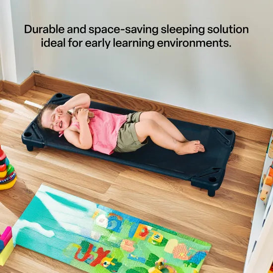 Children's Compact Sleep Bed Storm Blue 50x120cm - Modern Teaching Aids NZ