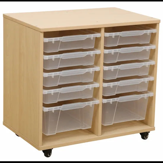 Natural Spaces - Double Width Storage & Trays - Modern Teaching Aids NZ