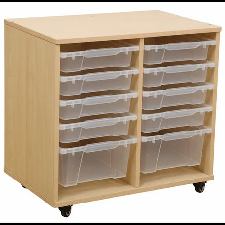 Natural Spaces - Double Width Storage & Trays - Modern Teaching Aids NZ