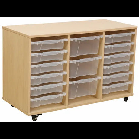 Natural Spaces - Triple Width Storage & Trays - Modern Teaching Aids NZ