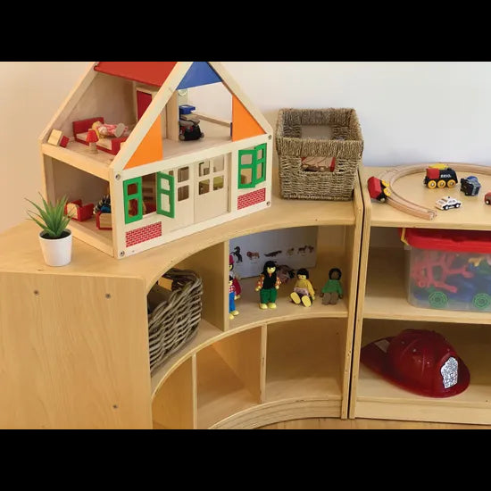 Natural Spaces 2 Shelf Curved Shelf - Modern Teaching Aids NZ