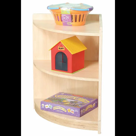 Natural Spaces 2 Shelf Corner Shelf - Modern Teaching Aids NZ