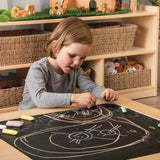 Natural Spaces Blackboard Low Table - 75x75x28 - Modern Teaching Aids NZ