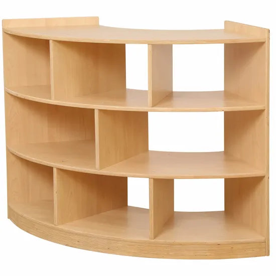 Natural Spaces - Open Back Triple Curved Shelf - Modern Teaching Aids NZ