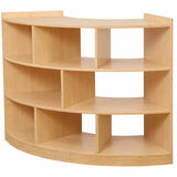 Natural Spaces - Open Back Triple Curved Shelf - Modern Teaching Aids NZ