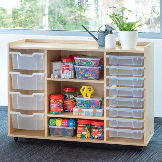 Natural Spaces Whiteboard Storage Unit & Trays - Modern Teaching Aids NZ