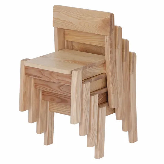 Harmony Education - Solid Timber Stackable Chair - 25 cm Seat Height - Modern Teaching Aids NZ