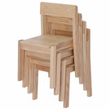 Harmony Education - Solid Timber Stackable Chair - 35 cm Seat Height - Modern Teaching Aids NZ