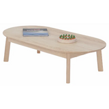 Harmony Education - Solid Timber Oval Low Table - 30 cm (H) - Modern Teaching Aids NZ
