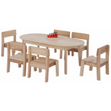 Harmony Education - Solid Timber Oval Table - 45 cm (H) - Modern Teaching Aids NZ