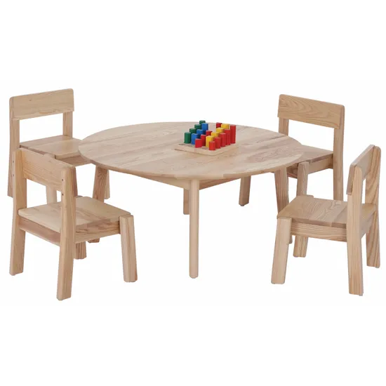 Harmony Education - Solid Timber Round Table - 40 cm (H) - Modern Teaching Aids NZ