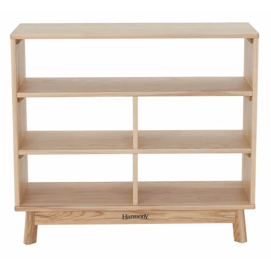 Harmony Education - Solid Timber Open Back Shelf - Triple - Modern Teaching Aids NZ