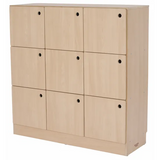 Natural Spaces - 9 Compartment Locker - Modern Teaching Aids NZ