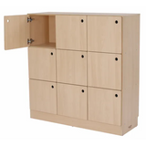 Natural Spaces - 9 Compartment Locker - Modern Teaching Aids NZ