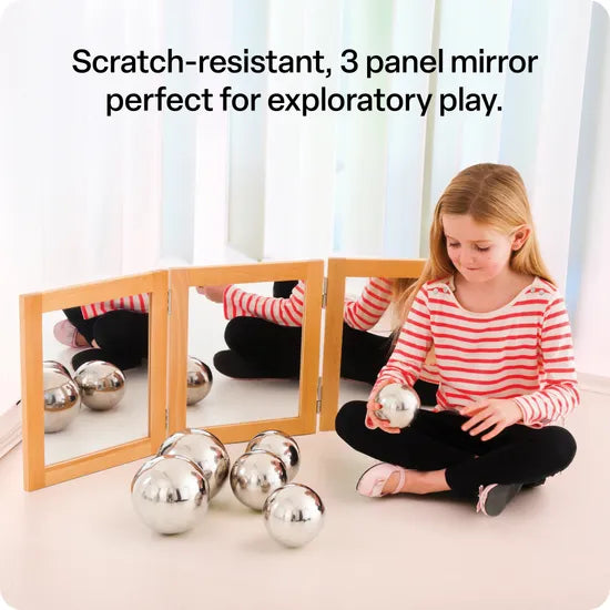 Three Panel Folding Mirror - Modern Teaching Aids NZ