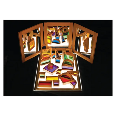 Light Panel Mirror and Blocks Super Set - Modern Teaching Aids NZ