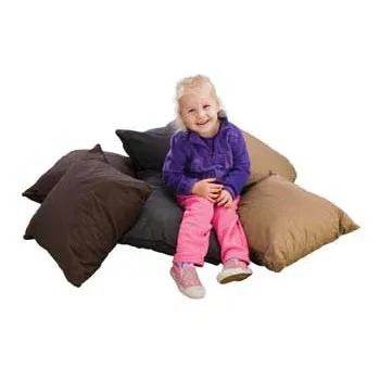 Large Comfy Cushions - Natural Set of 6 - Modern Teaching Aids NZ