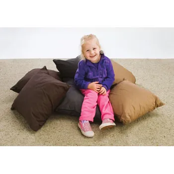 Large Comfy Cushions - Natural Set of 6 - Modern Teaching Aids NZ