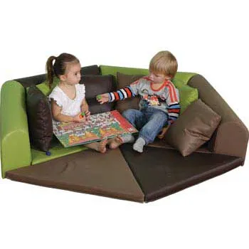 Evergreen Cosy Corner Lounge with 6 Pillows Kit - Modern Teaching Aids NZ