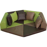 Evergreen Cosy Corner Lounge with 6 Pillows Kit - Modern Teaching Aids NZ