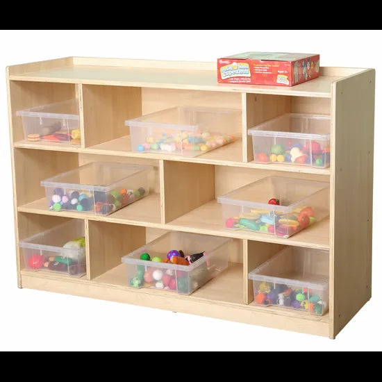 Natural Spaces 8 Compartment 3 Shelf Unit - Modern Teaching Aids NZ