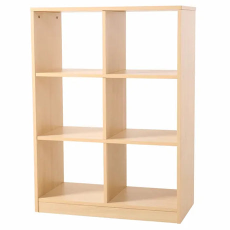 Natural Spaces - Open 6 Compartment Shelf - Modern Teaching Aids NZ