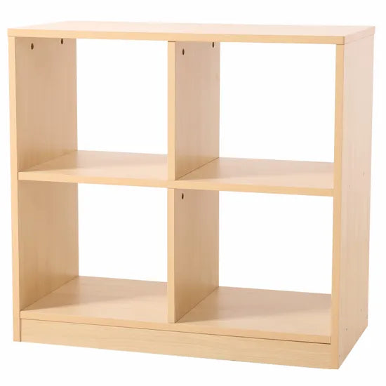 Natural Spaces - Open 4 Compartment Shelf - Modern Teaching Aids NZ