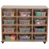 Ergerite 12 Tote Trolley with Clear Trays