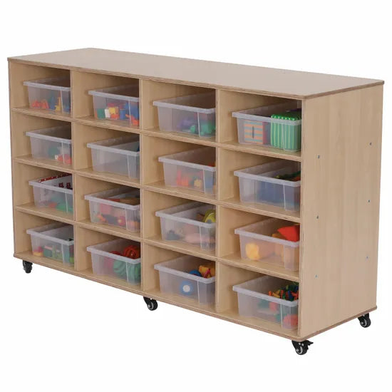 Ergerite 16 Tote Trolley with Clear Trays