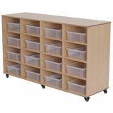 Ergerite 16 Tote Trolley with Clear Trays