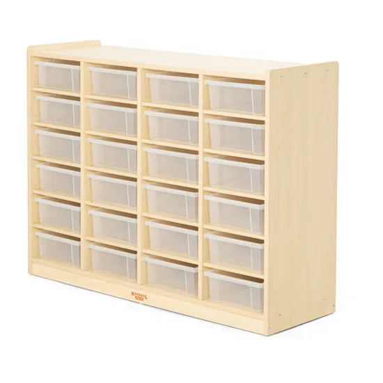 Natural Spaces - Storage Unit with 24 Small Trays - Modern Teaching Aids NZ