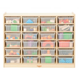 Natural Spaces - Storage Unit with 24 Small Trays - Modern Teaching Aids NZ