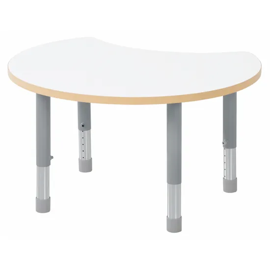 Natural Spaces - Cut Away Table - White - 85 x 72 cm - 39-61.5 cm