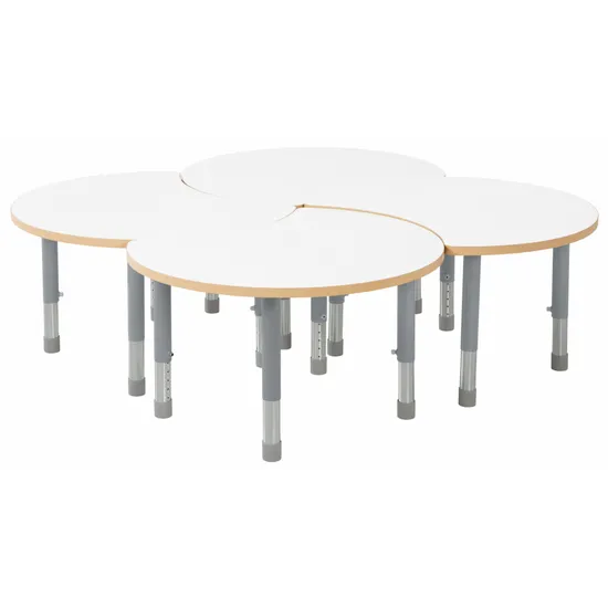 Natural Spaces - Cut Away Table Kit - White - Set of 4 - 39-61.5 cm