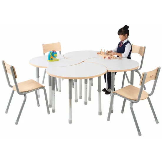 Natural Spaces - Cut Away Tables - White - Set of 4 - 57-79.5 cm
