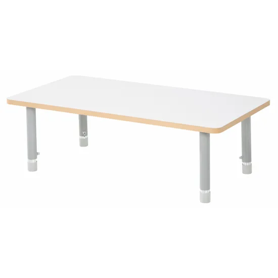 Natural Spaces - Rectangle Table - White - 120 x 60 cm - 39-61.5 cm - Modern Teaching Aids NZ
