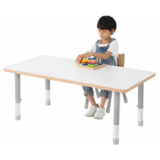 Natural Spaces - Rectangle Table - White - 120 x 60 cm - 39-61.5 cm - Modern Teaching Aids NZ