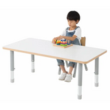 Natural Spaces - Rectangle Table - White - 120 x 60 cm - 39-61.5 cm - Modern Teaching Aids NZ