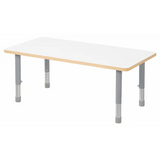 Natural Spaces - Rectangle Table - White - 120 x 60 cm - 39-61.5 cm - Modern Teaching Aids NZ