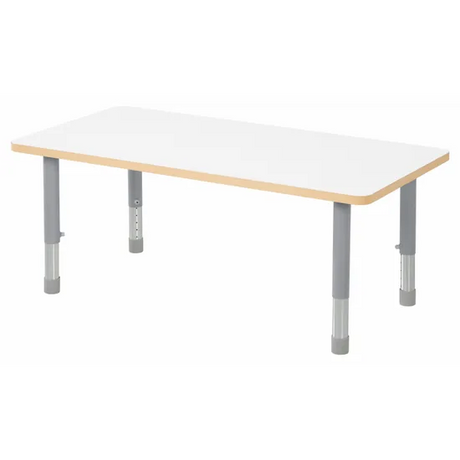 Natural Spaces - Rectangle Table - White - 120 x 60 cm - 39-61.5 cm - Modern Teaching Aids NZ