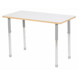 Natural Spaces - Rectangle Table - White - 120 x 60 cm - 57-79.5 cm - Modern Teaching Aids NZ