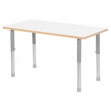 Natural Spaces - Rectangle Table - White - 120 x 60 cm - 57-79.5 cm - Modern Teaching Aids NZ