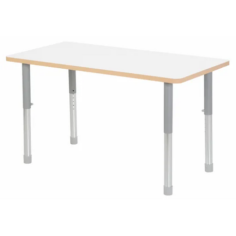 Natural Spaces - Rectangle Table - White - 120 x 60 cm - 57-79.5 cm - Modern Teaching Aids NZ