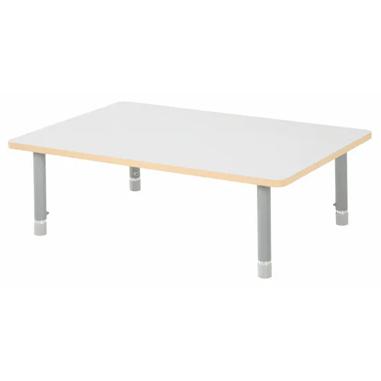 Natural Spaces - Rectangle Table - White - 120 x 80 cm - 39-61.5 cm - Modern Teaching Aids NZ