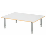 Natural Spaces - Rectangle Table - White - 120 x 80 cm - 39-61.5 cm - Modern Teaching Aids NZ