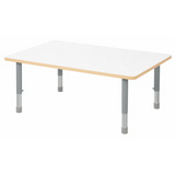 Natural Spaces - Rectangle Table - White - 120 x 80 cm - 39-61.5 cm - Modern Teaching Aids NZ