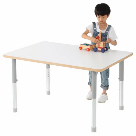 Natural Spaces - Rectangle Table - White - 120 x 80 cm - 57-79.5 cm - Modern Teaching Aids NZ