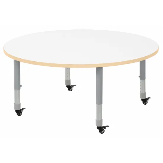 Natural Spaces - Round Table - White - 120 cm - 39-61.5 cm - Modern Teaching Aids NZ