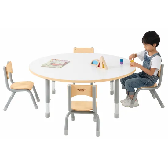 Natural Spaces - Round Table - White - 120 cm - 39-61.5 cm - Modern Teaching Aids NZ