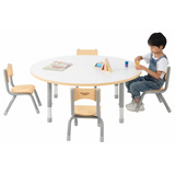Natural Spaces - Round Table - White - 120 cm - 39-61.5 cm - Modern Teaching Aids NZ